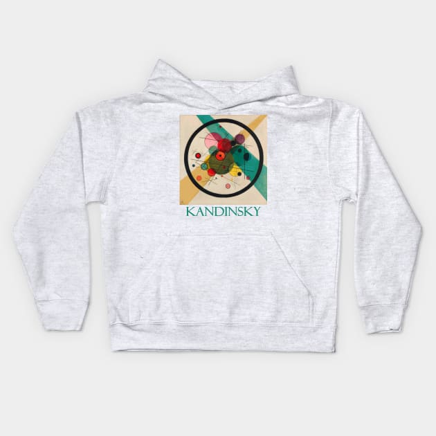 Circles in a Circle by Wassily Kandinsky Kids Hoodie by Naves